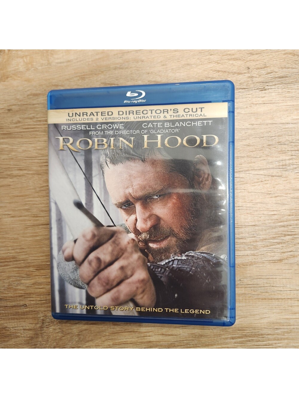 Robin Hood Unrated Director's Cut 3 Disc Set Blu-Ray DVD Set Russell Crowe